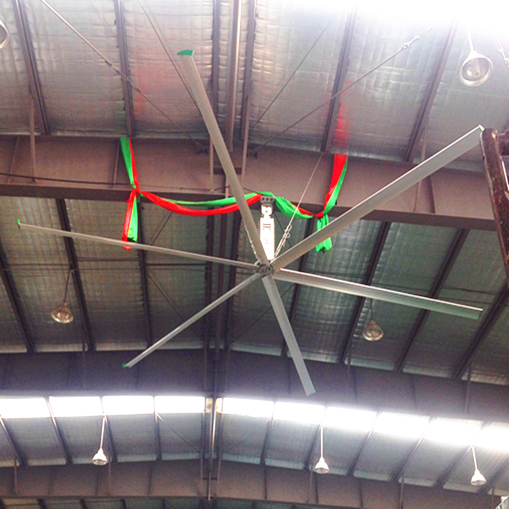 مراوح السقف HVLS الصناعية الكبيرة / مروحة سقف 16 قدم لمراكز التوزيع