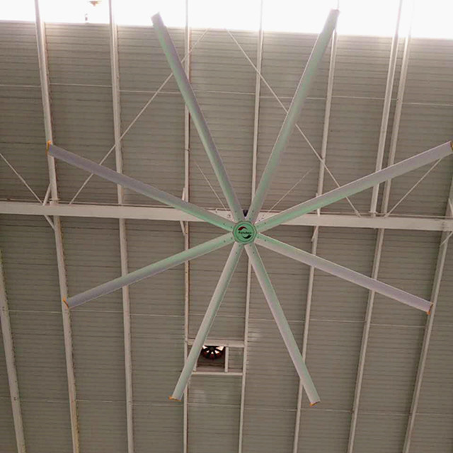 انخفاض الضوضاء الجوية تبريد مروحة السقف ، HVLS مراوح السقف مصنع كبير الصناعية