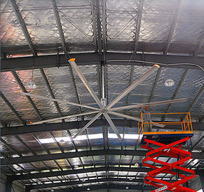 مراوح سقف كبيرة من الألومنيوم 24 قدم / 20 قدم حجم كبير انخفاض استهلاك الطاقة مروحة السقف